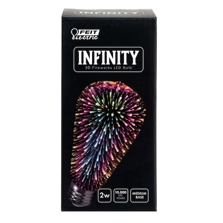 Feit Electric Feit ST19 E26 (Medium) LED Bulb Multi-Colored 2 Watt Equivalence 1 pk ST19/PRISM/LED